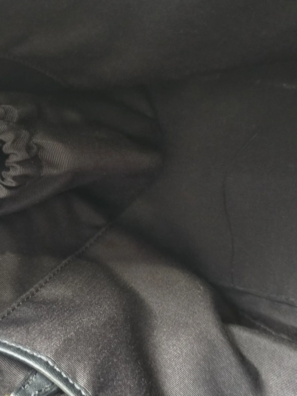 Women's Coach Tote Insert. Black Gray Canvas